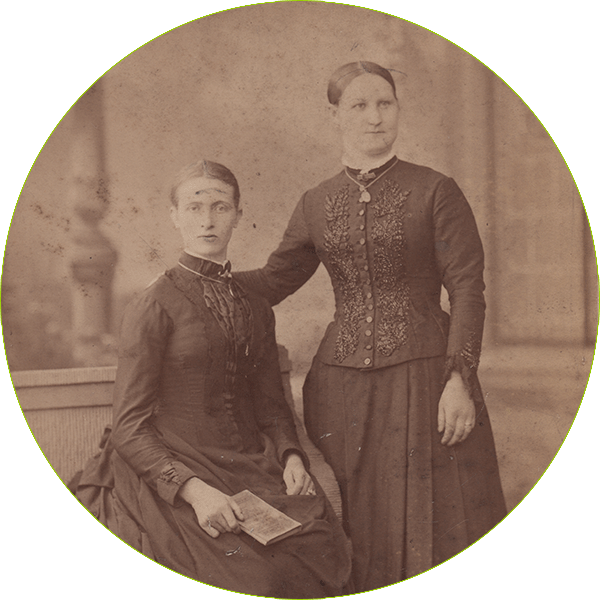 Portrait zweier Frauen im 19. Jahrhundert